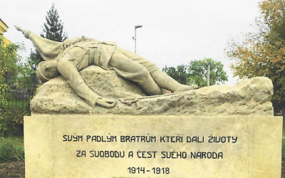 Obnova pomníku padlým ve světové válce v Běcharech
