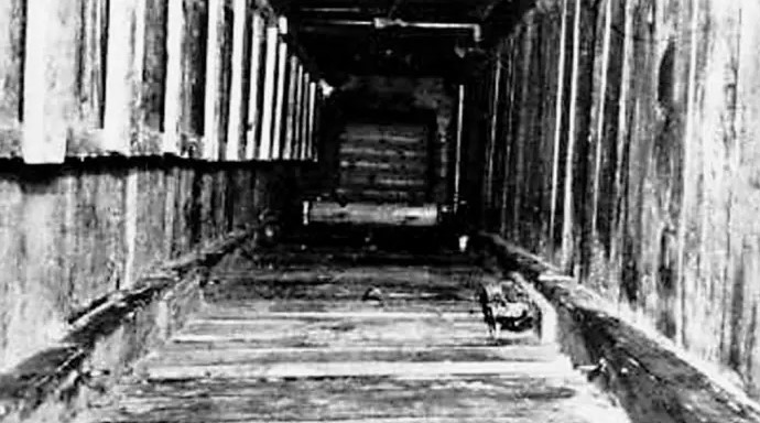 Dobový snímek tunelu „Harry“