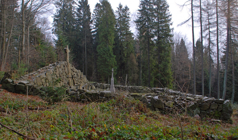 Celkový pohled na hřbitov od západu