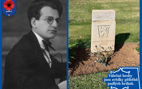 KALENDÁRIUM Robert Weil. Zdroje fotografií: Portrét VHÚ. Hrob Roberta Weila na Ramleh War Cemetery: CWGC. 